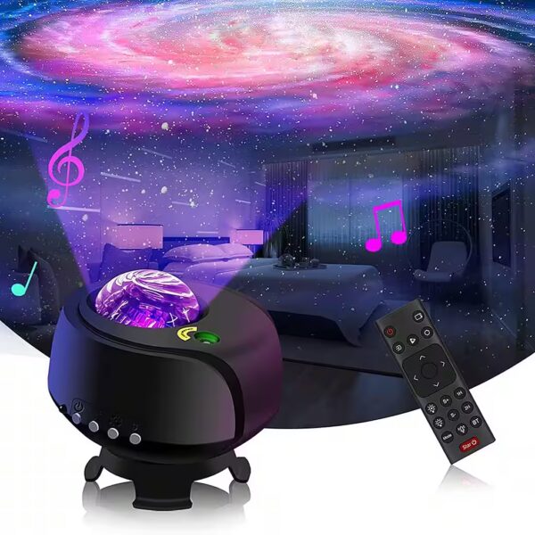 LED Night Light, LED Starry Sky Projector, for Party, Bedroom, Gift with remote control/Bluetooth/music player/timer