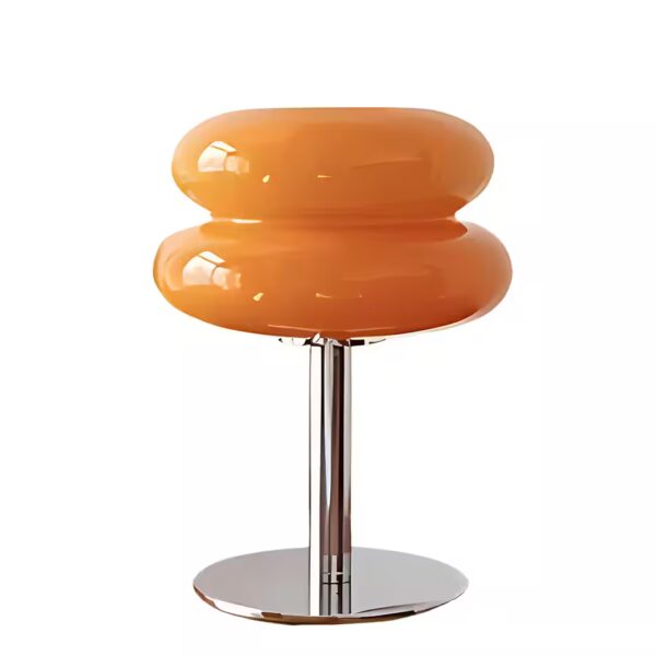 Bedside lamp, dimmable glass table lamp Integrated LED, daylight white, dimmable via integrated controller, LED technology