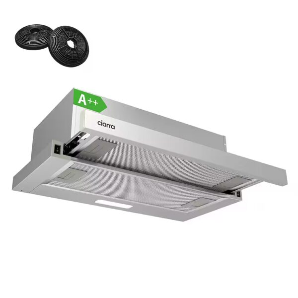 Flat screen hood CBCS6906D-FBM A++ cooker hood 60cm 370m³/h Integrated extractor hood