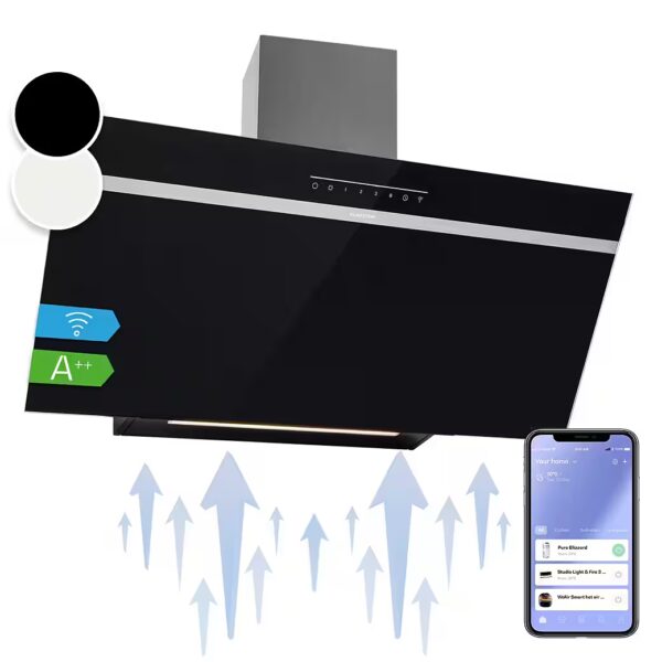 Ava ceiling hood Head-free extractor hood, exhaust air, recirculation hood, wall-mounted