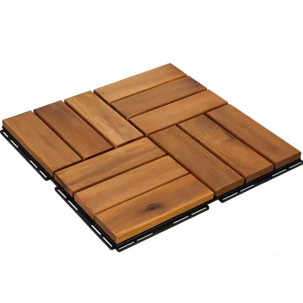 Wooden tiles 1m² Wooden tiles Terrace tiles Wood tiles Mosaic 30x30 weatherproof