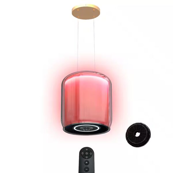 Island extractor hood 37cm SHINE37 Bluetooth speaker / Glass / SensorTouch / Gesture control / RGBW