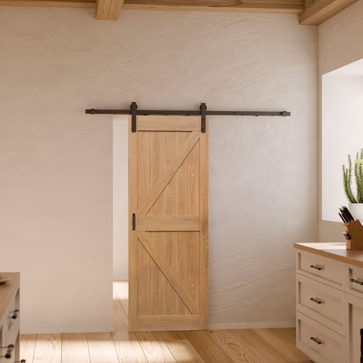 Sliding Door Wooden Sliding Door Barn Door Oak, Size Selection