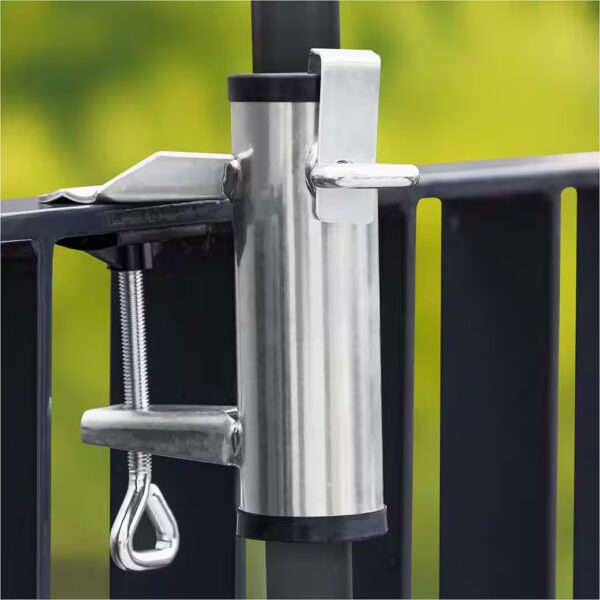 Parasol holder for balcony railings 25-38mm made of aluminum