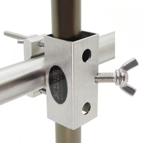 Umbrella holder, parasol holder, balcony railing bracket, stainless steel parasol holder for sticks up to Ø 28 mm