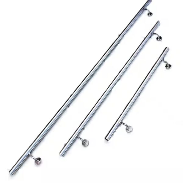 FLEXI V2A stainless steel handrail, wall-mounted handrail, railing, stair railing, pole, handle, balustrade