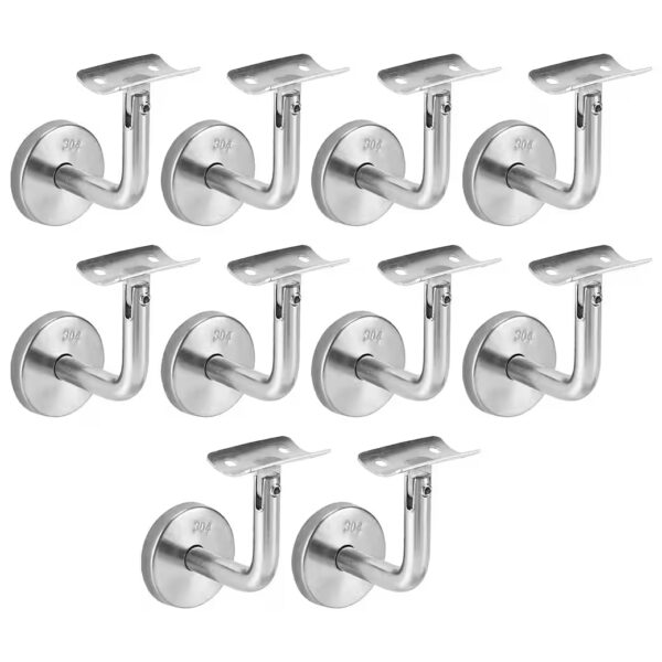 Stair railing handrail brackets 10x stainless steel handrail holders wall brackets
