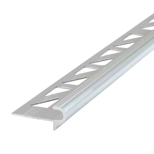 Stair edge profile (Aluminium, 1 pc), anodized aluminum profile, corrosion-resistant, edge protection for stairs