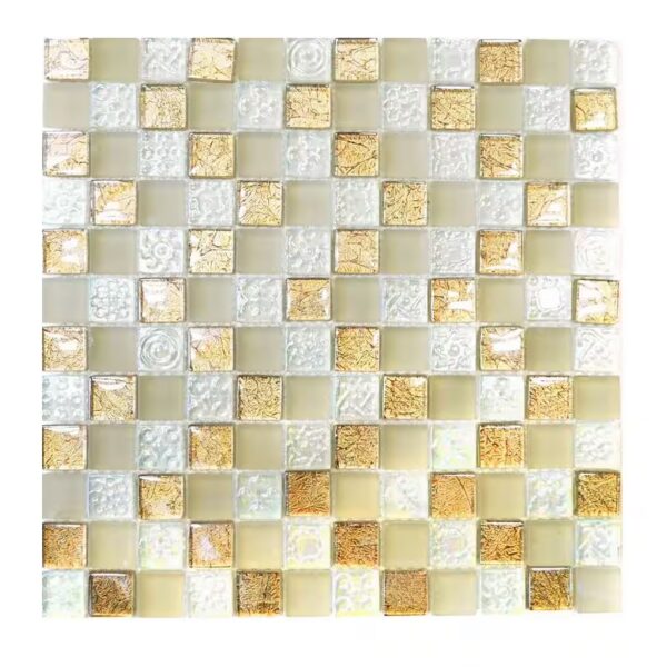 Mosaic tiles chandelier luxury deluxe glass mosaic mosaic tiles crystal champagne