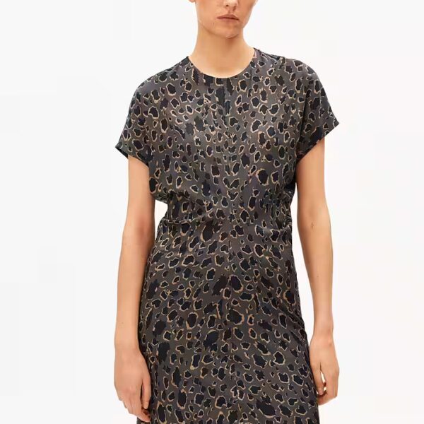 Jersey dress LEO BAT WING (Regular Fit) woven dress made from LENZING™ ECOVERO™ viscose mix