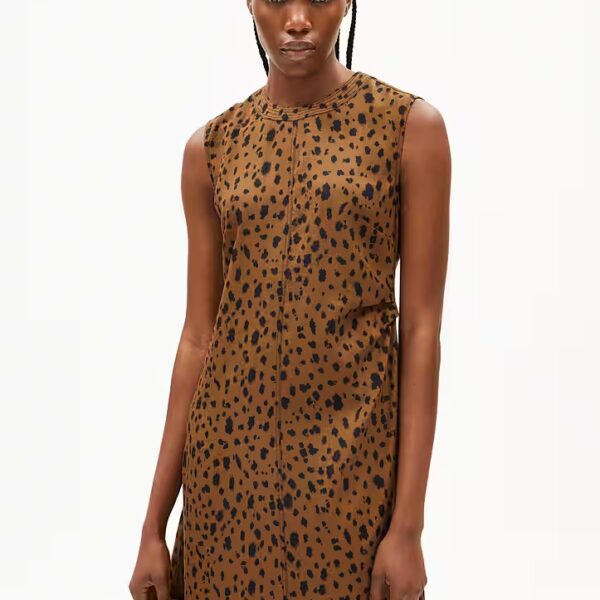 Jersey dress EMALANAA LEOPAA Woven dress made of TENCEL™ Lyocell