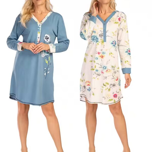 Women's Nightgown, 2-Pack DW328 (Value Pack, 2-pack) comfortable to wear