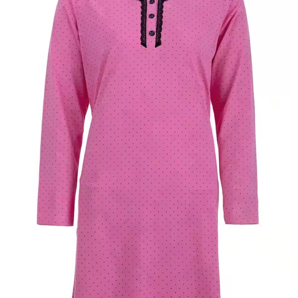 Nightgown Long-sleeved nightgown - Marry Polka Dots & Lace