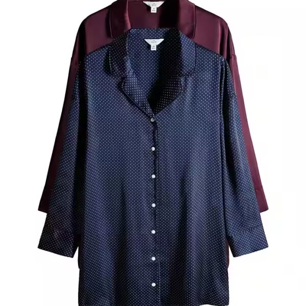 Pyjama The Set Satin Nightgowns, 2-Pack