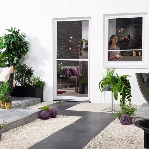 Compact insect screen pleated blind