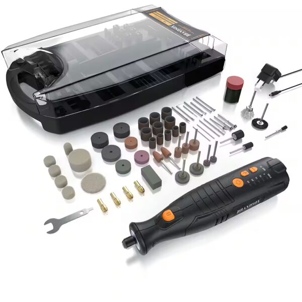 Multi-tool, multi-functional tool, 8V, rotary tool with 110-piece accessory set