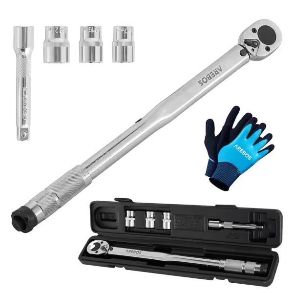 Precision torque wrench socket 40–210 Nm, including case & accessories