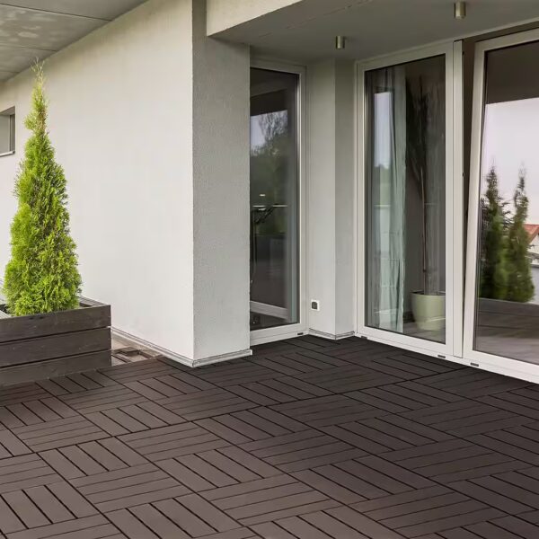 Click tiles for balcony/patio, 30 x 30 cm, garden click tiles, flooring for indoor/outdoor use