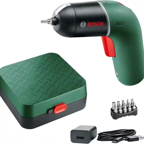 Bosch IXO 6 cordless screwdriver - including battery and USB charging cable