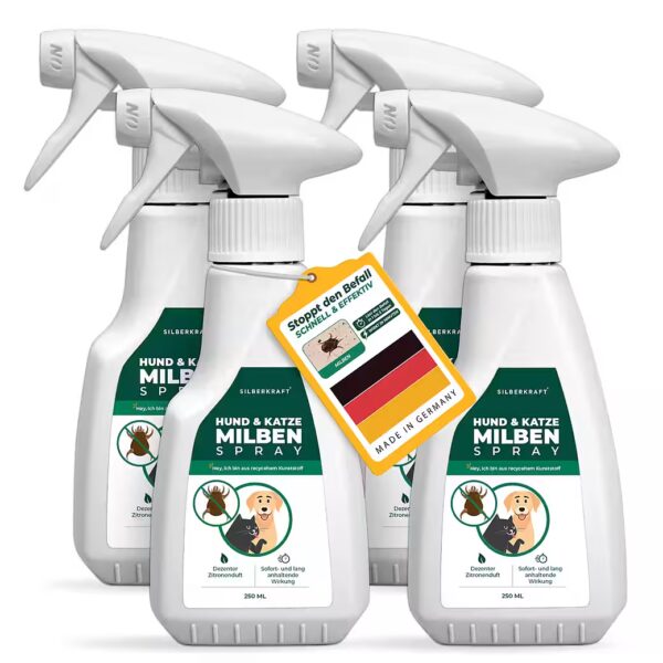 Insect spray, mite spray for dogs & cats, protection against mites, fleas & parasites