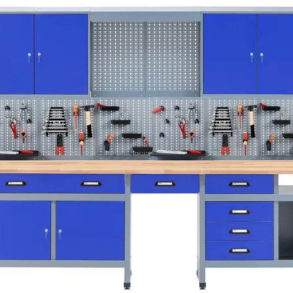 Workshop set 70412-7 (Value set), 30 mm solid beech worktop