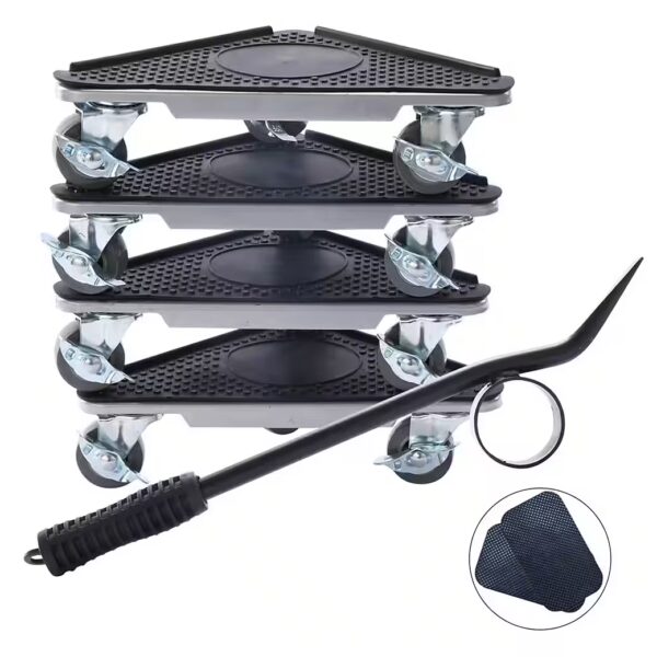 Furniture casters, furniture lifters, 7-piece set, 1050 kg capacity, furniture transport set, furniture rollers, furniture movers