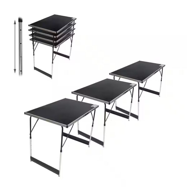 Folding table, multifunctional table, flea market table, set of 3, market table, folding table