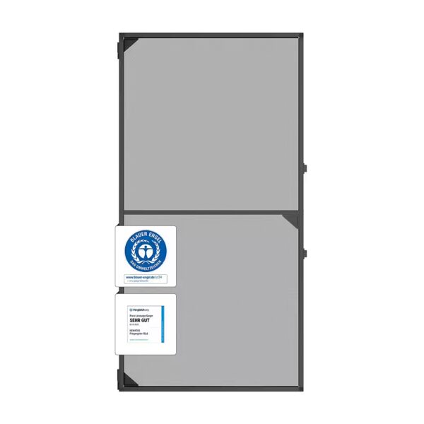 Nematek Tele insect screen door, telescopic fly screen door, white, anthracite