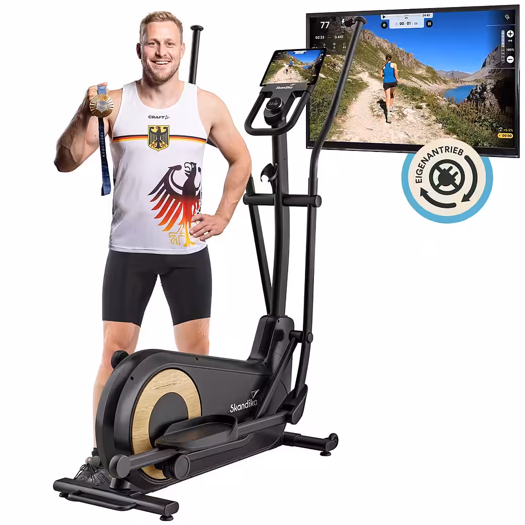 Crosstrainer Carbon P24-RG, home trainer without electricity, with generator, magnetic brake