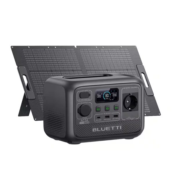 AC2A 204Wh/300W Portable Solar Generator with 100W Solar Panel