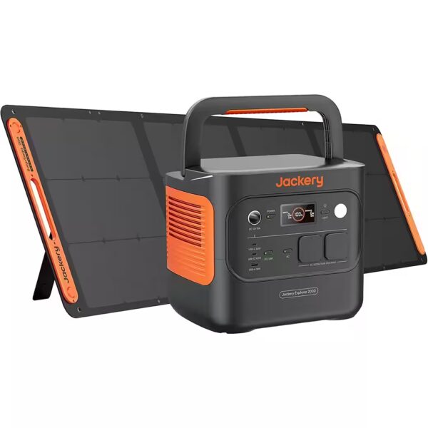Power generator 2000 v2 Portable power station with 200W solar panel