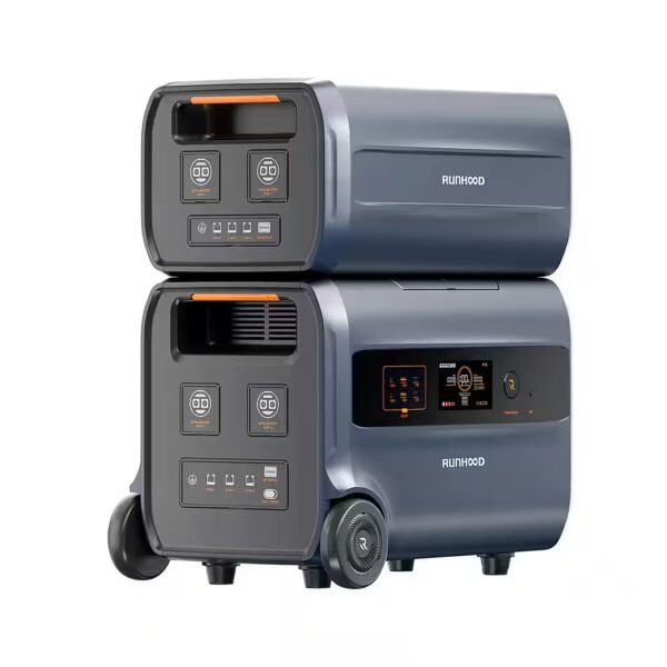 Runhood balcony power plant, 2.4kWh storage F2400, expandable up to 19.2kWh