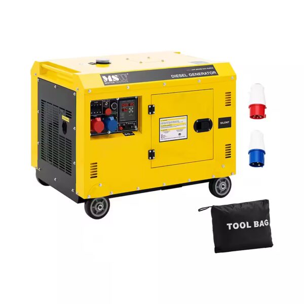 Diesel generator, emergency power generator, 8500W, 30L, 240/400V, AVR Euro 5