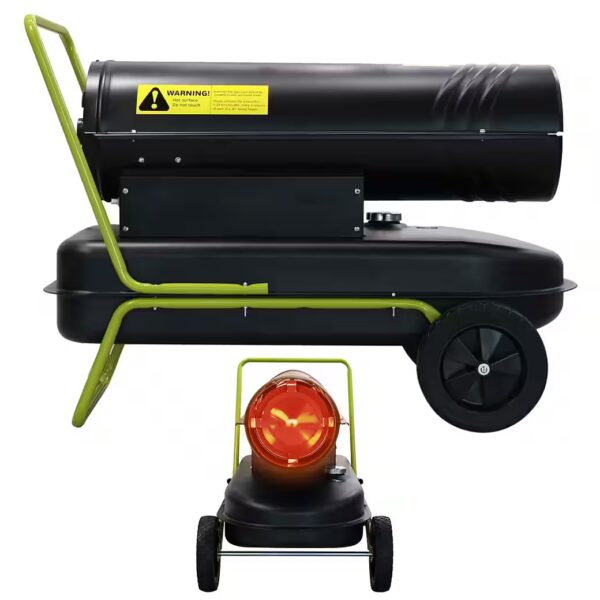 Fan heater, heating cannon, heating unit TT-HK-243, 30kW output, integrated tank