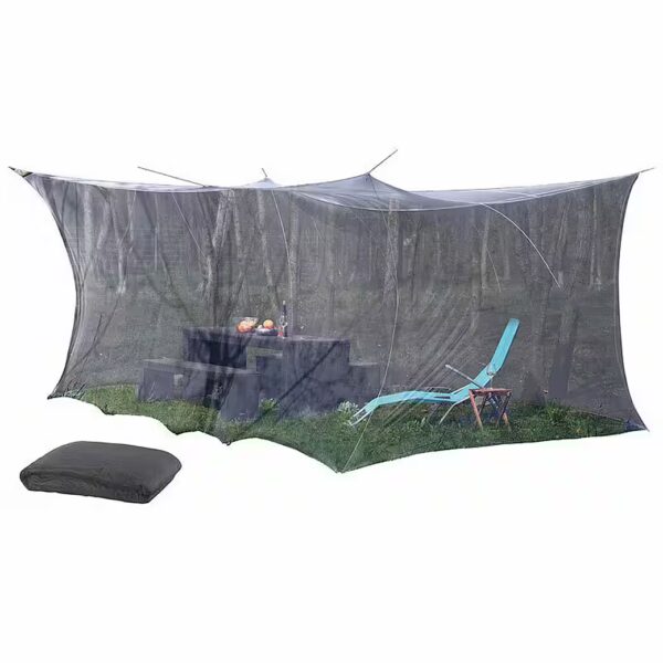 XXL mosquito net, 5m long, 300x500x250cm, fly net, mosquito net, indoor & outdoor use, black