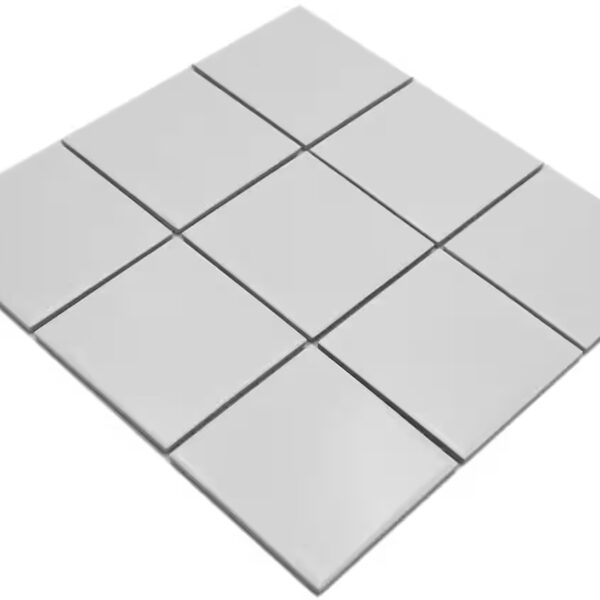 Mosaic tiles, mosaic tile, wall, ceramic, white matt, bathtub wall