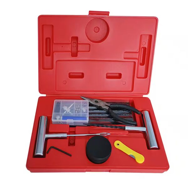 Tire repair kit, red