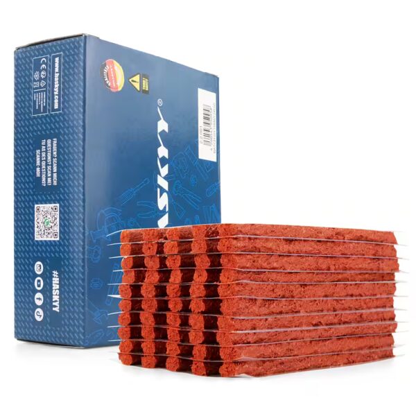 Tire repair kit, 50-piece tire repair kit, vulcanizing strip kit for trucks and cars