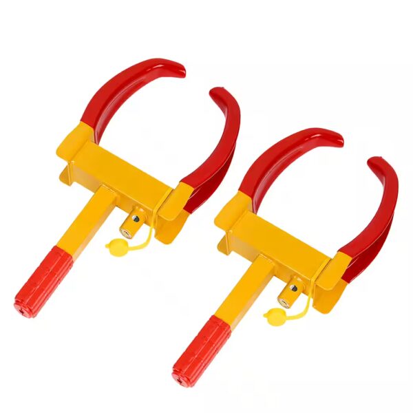 Wheel clamp 2X Parking clamp for cars & caravans – sturdy tire clamp, adjustable