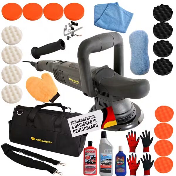 Eccentric Polishing Machine, Car Polisher, Grinding Machine, 810 Watt, 15 mm Stroke (XL)