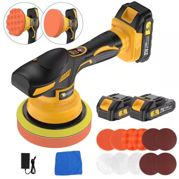 6-inch cordless polisher with 8 speed settings