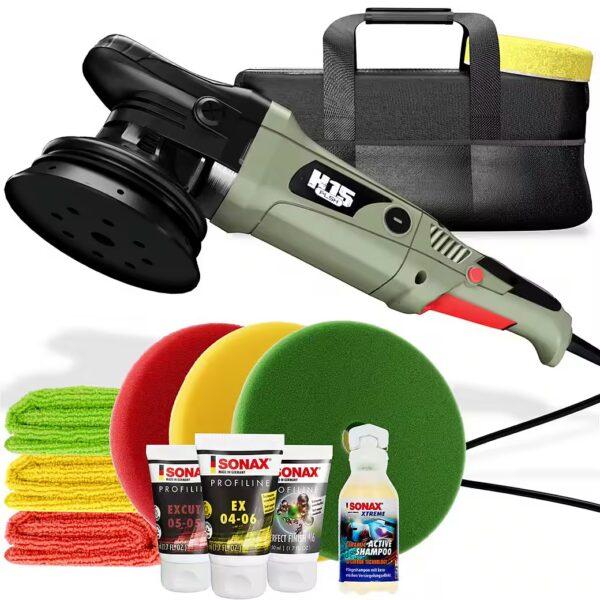 Eccentric polishing machine H15 polishing machine sets Includes microfiber cloths and polishing pads