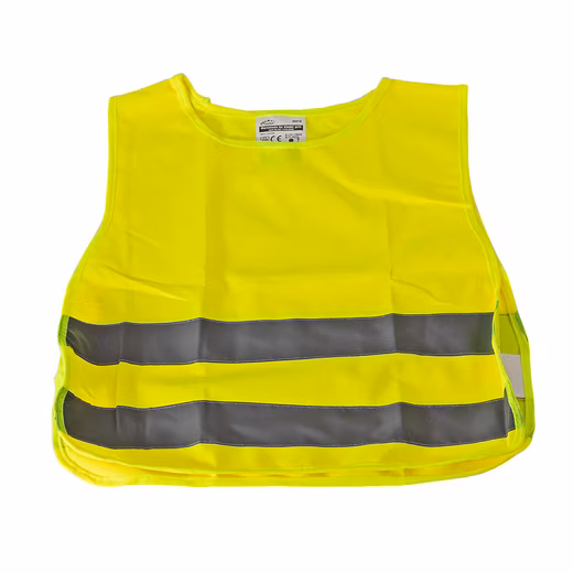 High-visibility vest high-visibility vest for children yellow according to EN ISO 17353:2020