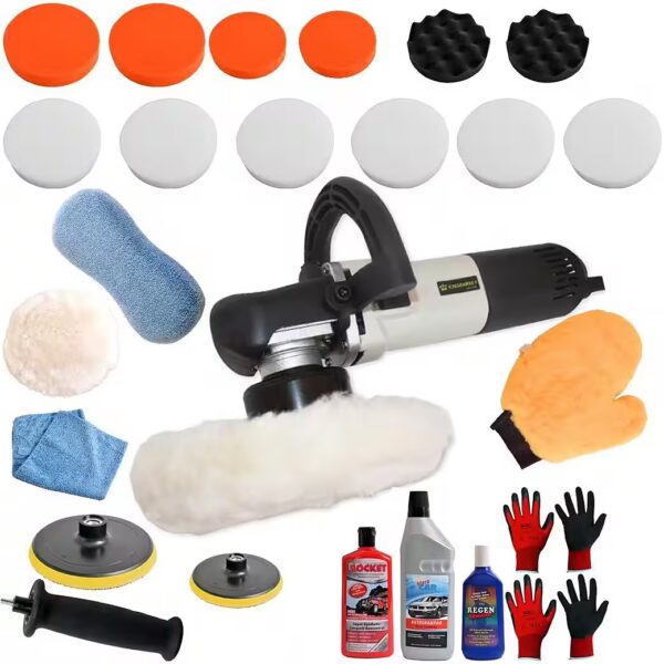 Eccentric Polishing Machine, Car Polisher, Grinding Machine, 710 W, 8 mm Stroke (Set of 4)