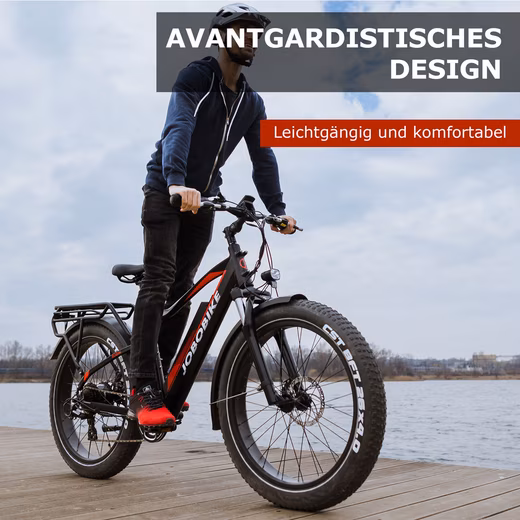 E-Bike Mountain Bike Women & Men 26x4'' Electric Bike Robin, 624Wh, 130km, Off-Road - Image 10