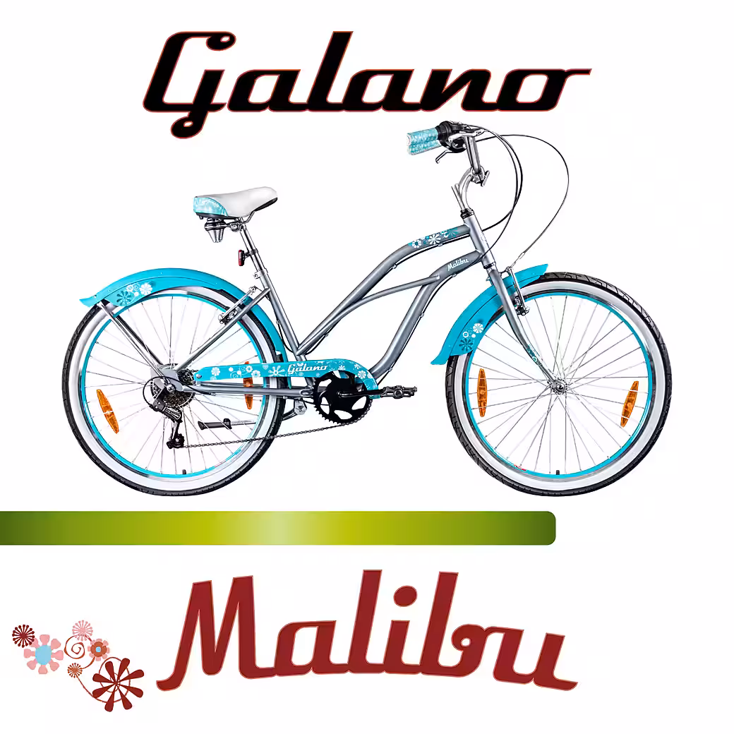 Cruiser Malibu 6-speed, derailleur gears, beach cruiser, from 150 cm, retro bicycle, 6-speed women's bicycle - Image 2