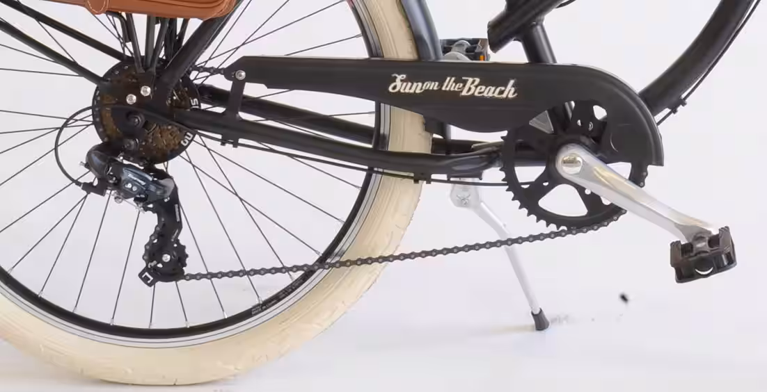 Cruiser CRUISER Sun on the beach LADY 6-speed derailleur gears (2-piece set with panniers), for women, derailleur gears - Image 2