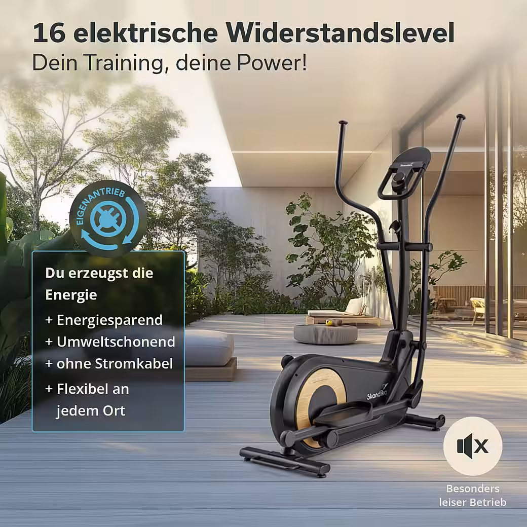 Crosstrainer Carbon P24-RG, home trainer without electricity, with generator, magnetic brake - Image 2