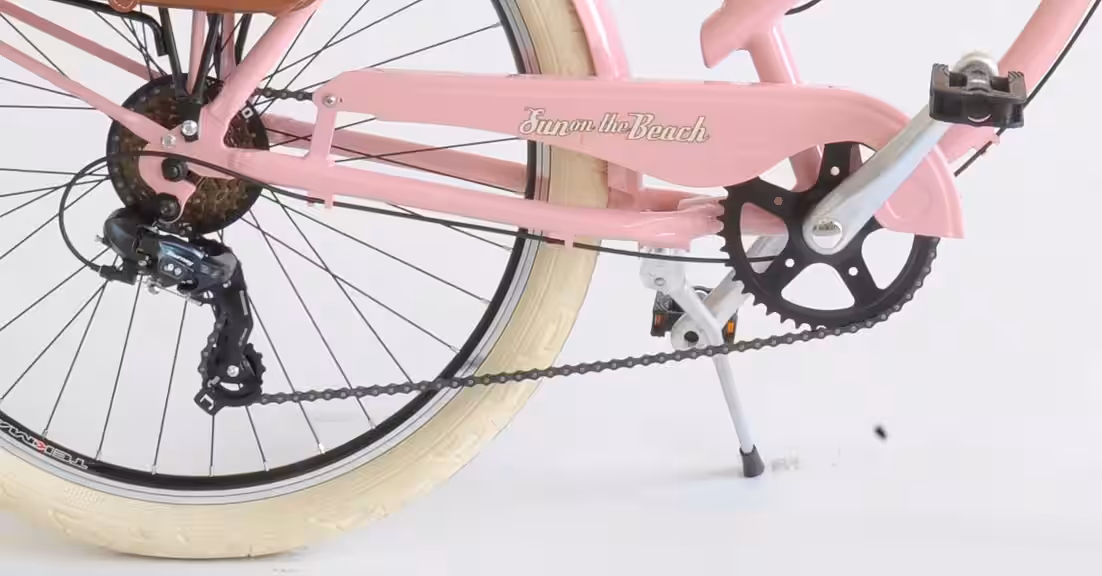 Cruiser CRUISER Sun on the beach LADY 6-speed derailleur gears, (2-piece set with double panniers), for women, derailleur gears - Image 3