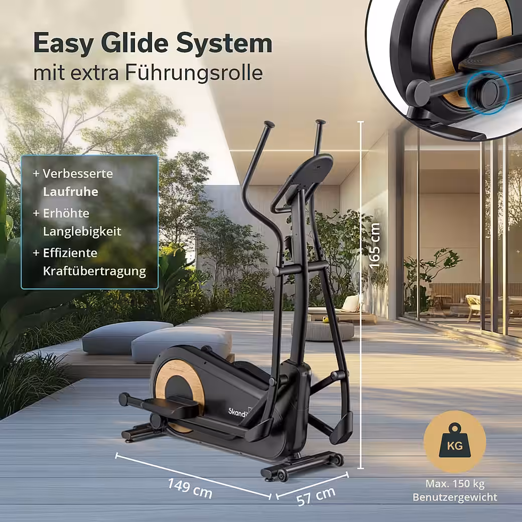 Crosstrainer Carbon P24-RG, home trainer without electricity, with generator, magnetic brake - Image 3